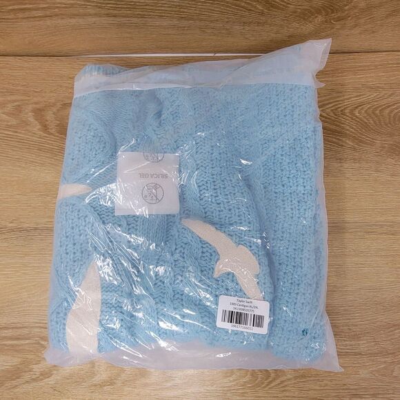 1989 (Taylor's Version) Cardigan XL/XXL 2X Blue Seagulls Taylor Swift New - Picture 2 of 7